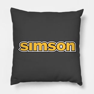 Simson logo (yellow) Pillow