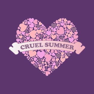 Cruel Summer Pink Hearts 3 T-Shirt