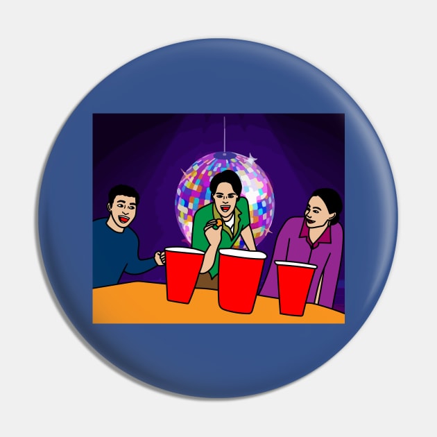 Party Drinking Game Beerpong Beer Pong Pin by flofin