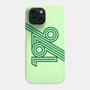 1976 style 70`s green line Phone Case