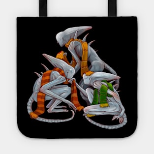 Neomorphs in scarves Tote