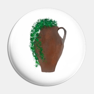 Vase with ivy Pin