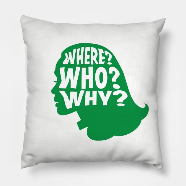 Gamora - Where Who Why Pillow by MustardSoda