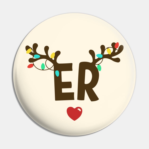 ER Nurse Christmas Pin by JunThara