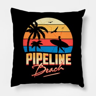 Pipeline, Oahu, Hawaii, USA Pillow