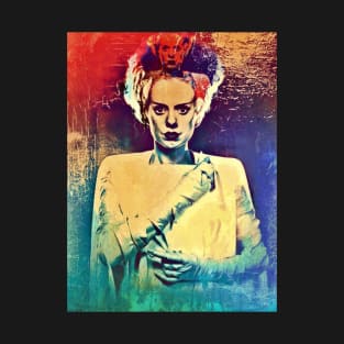 Bride of Frankenstein Psychedelic T-Shirt