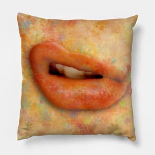 Flowery mouth Pillow