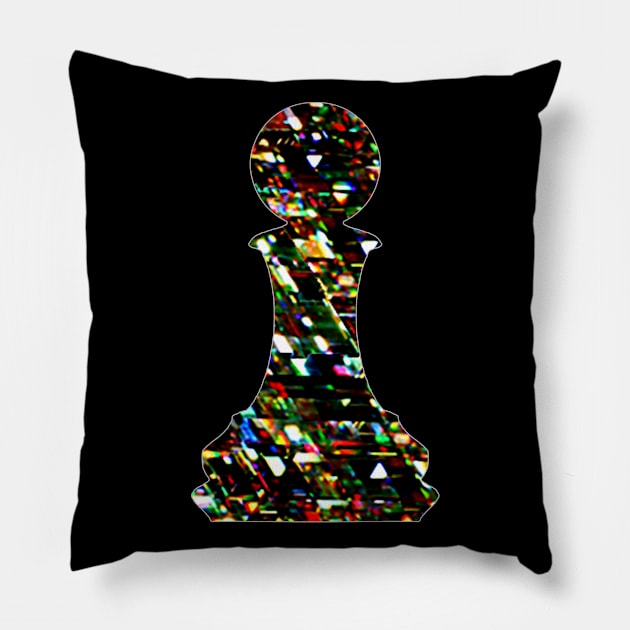 Chess Piece - The Pion 1 Pillow by The Black Panther