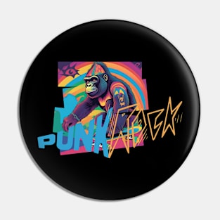 Punk Rock Gorilla Pin