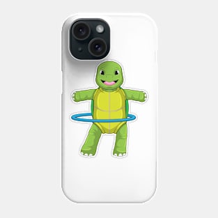 Turtle at Fitness with Fitness tires Phone Case