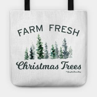 Farm Fresh Christmas Trees © GraphicLoveShop Tote