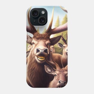 Stag Deer Wild Nature Funny Happy Humor Photo Selfie Phone Case