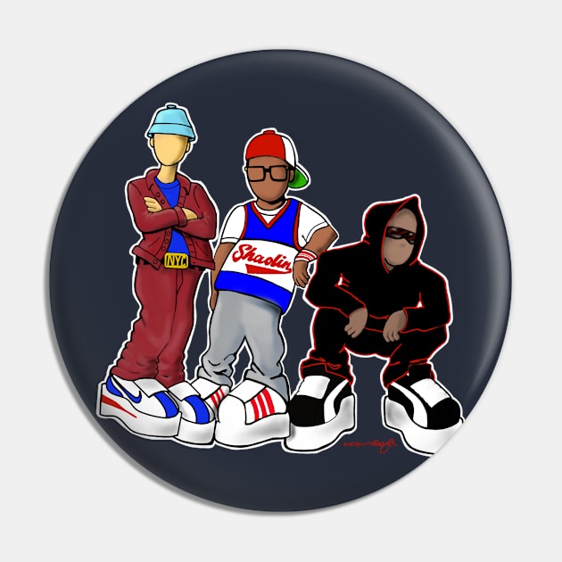 Staten island b-boy Pin by Duendo Design