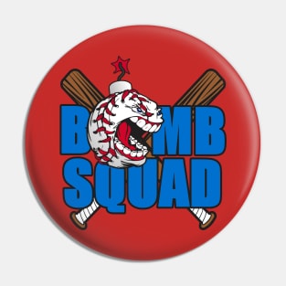 Bomb Squad Baseball Logo Pin