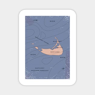 Nantucket Weather map Magnet