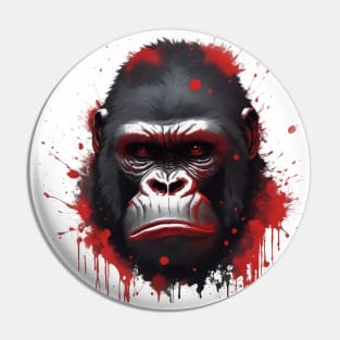 gorilla head Pin