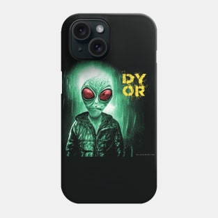 Funny Alien Red Eye Retro Sci Fi DYOR Phone Case