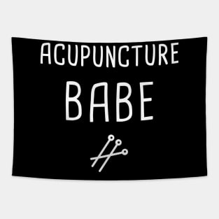 Acupuncture Babe | Funny Acupuncturist Design Tapestry