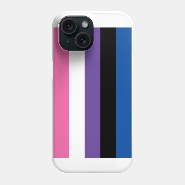 Genderfluid Pride Flag Phone Case by s.hiro