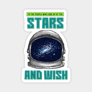 Pixel Stars And Wish Art Magnet