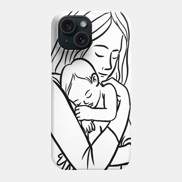 I Love My Mom T-Shirt Phone Case by medhat