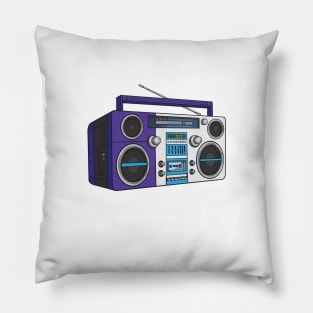 Boombox (Platinum + Blue-Magenta Violet Colorway) Analog / Music Pillow