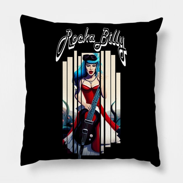 Rockabilly Pillow by MckinleyArt