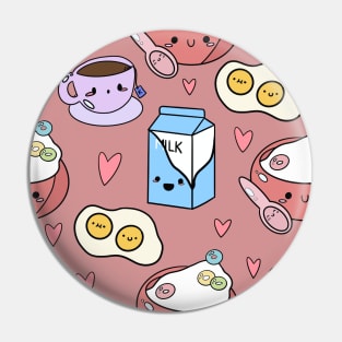 Kawaii Breakfast- Dusky Pink Pin