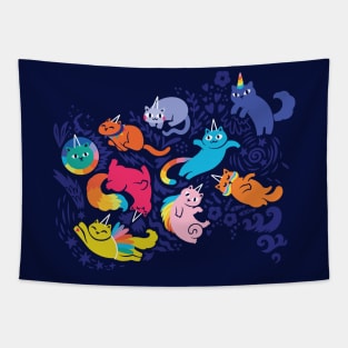 Cats and unicorns Tapestry