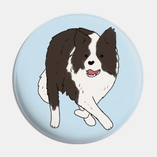 border collie illustration Pin