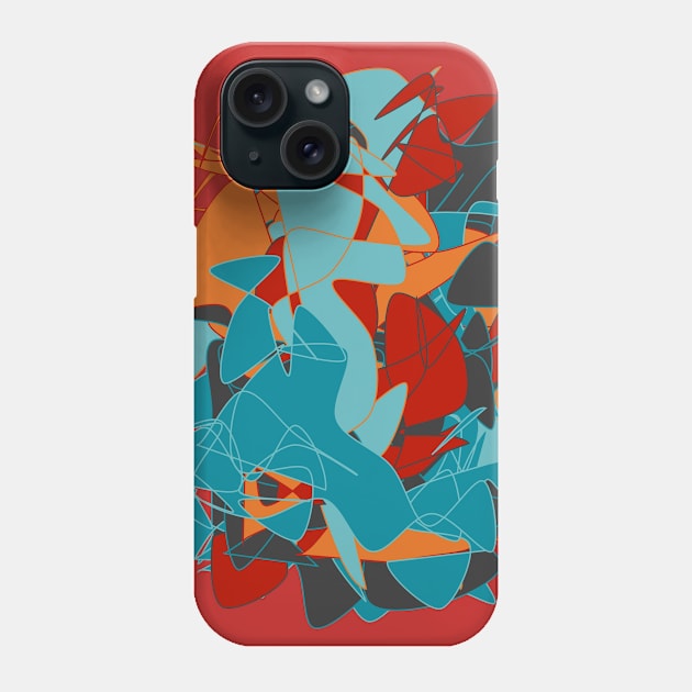 Chaotic Flows #3 Phone Case by JWCoenMathArt