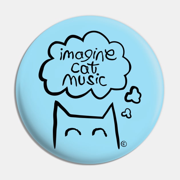 Imagine Cat Music Logo Pin by Katie Ferrara Music Merch 