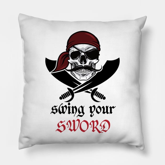 trending t-shirt, swing your sword shirt, swing your sword mike leach t-shirt Pillow by A&A