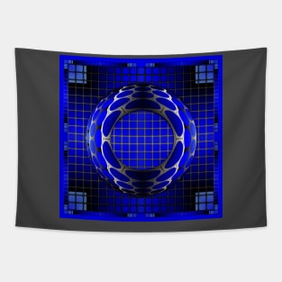 Vasarely Torus Op Art Tapestry