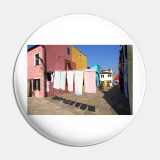 Laundry day in Burano Pin