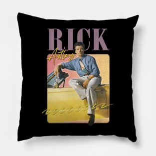 Rick Astley 80s Vibin' Aesthetic Design Pillow