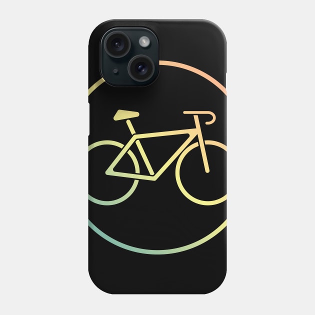 Colorful Classic Road Bike Badge Bicycle Sports Active Outdoor Lifestyle Cycling Tournament Design Gift Idea Phone Case by c1337s