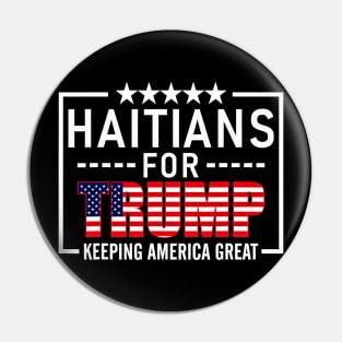 Haitians For Trump Conservative Haitian 2020 Pin