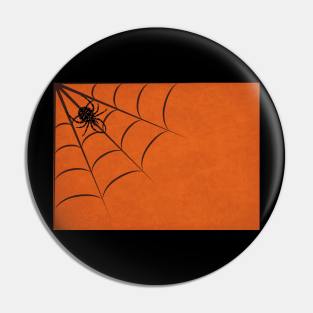 Halloween Spider On Web Pin