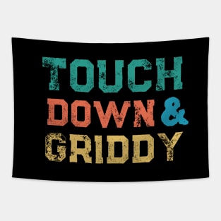 Touchdown Griddy Vintage Retro Football Tapestry