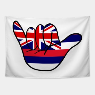 Hawai'i Flag Shaka Tapestry