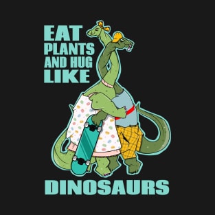 Funny vegan dinosaurs T-Shirt