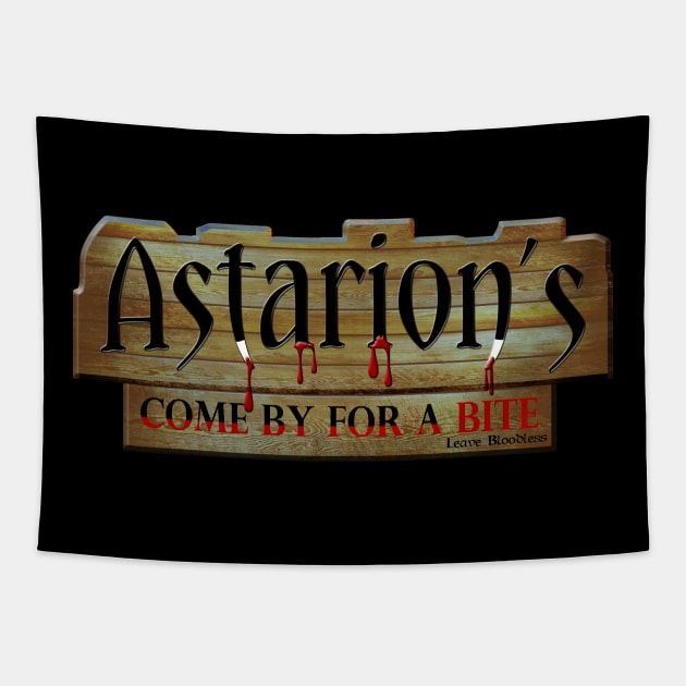 Astarion's Come By for a Bite Tapestry by desireatin