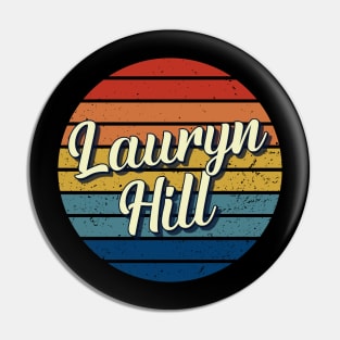 Lauryn Hill Vintage Retro Circle Pin