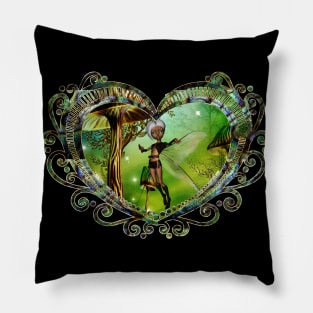 Sweet fairy and fantasy mushrooms Pillow