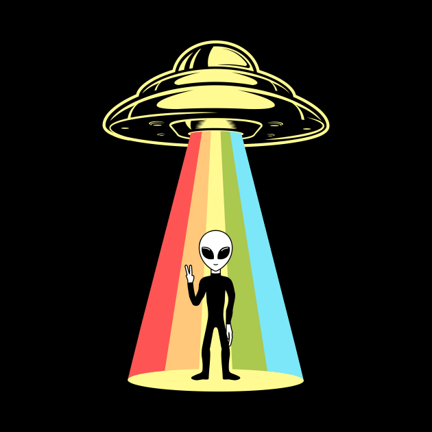 Alien Grey Rainbow Abduction by Strangeology