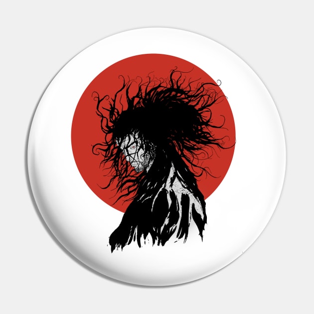 Miyamoto Sunset Pin by ShaDesign