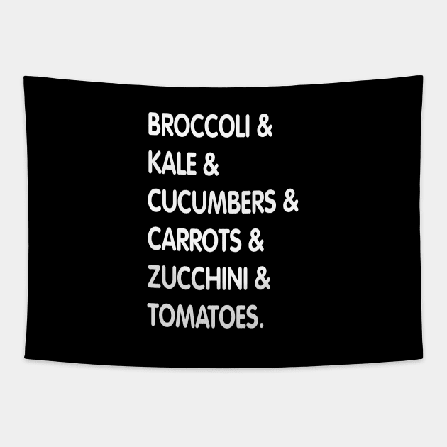 Veggie List Tapestry by Madelyn_Frere