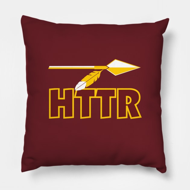 HTTR With Gold Arrow Pillow by Washington Football