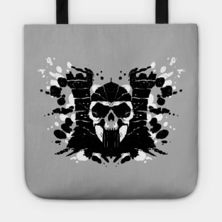 Cool Rorschach Artistic 80's Cartoon Skull Castle Tote